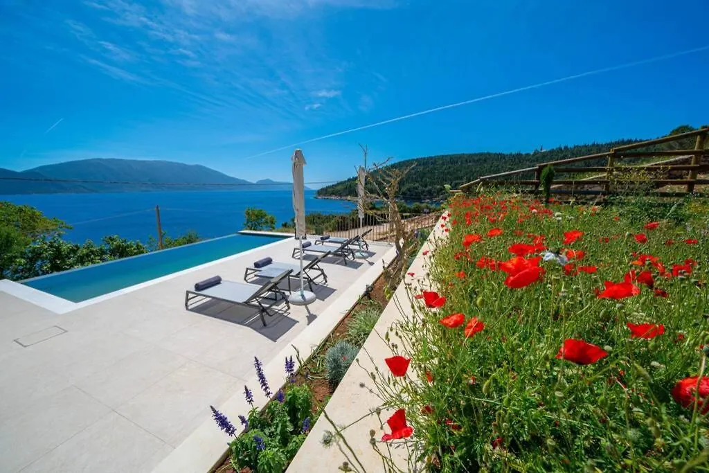 Luxury Seafront Villa Liberty With Pool In Φισκάρδο Ελλάδα